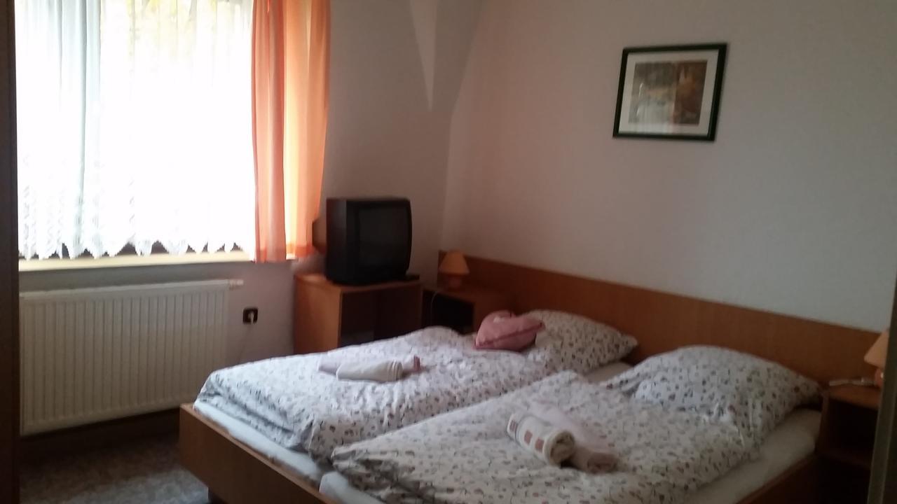 Pension Und Restaurant Die Burg Ehrenfriedersdorf ภายนอก รูปภาพ